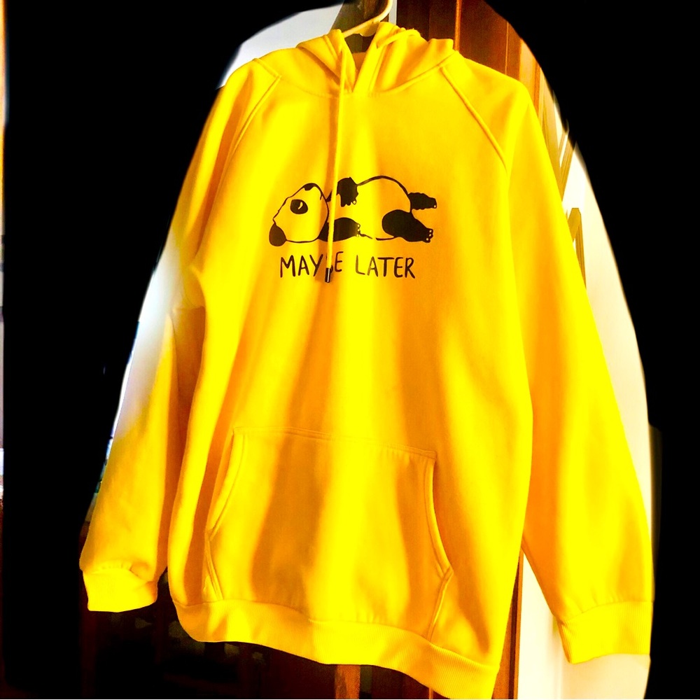 ❗️HOST PICK❗️ “MAYBE LATER” Panda Hoodie from Romwe